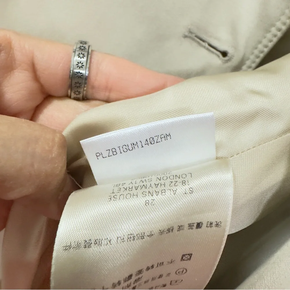 Burberry London Classic Beige Trench Coat Women US 8 Double Breasted - Picture 8 of 14
